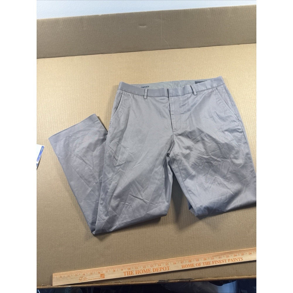 Bonobos Friday Pants Mens Straight Fit 34x30 Gray Workwear‎